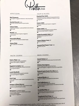 Image: Piatto Italian Kitchen